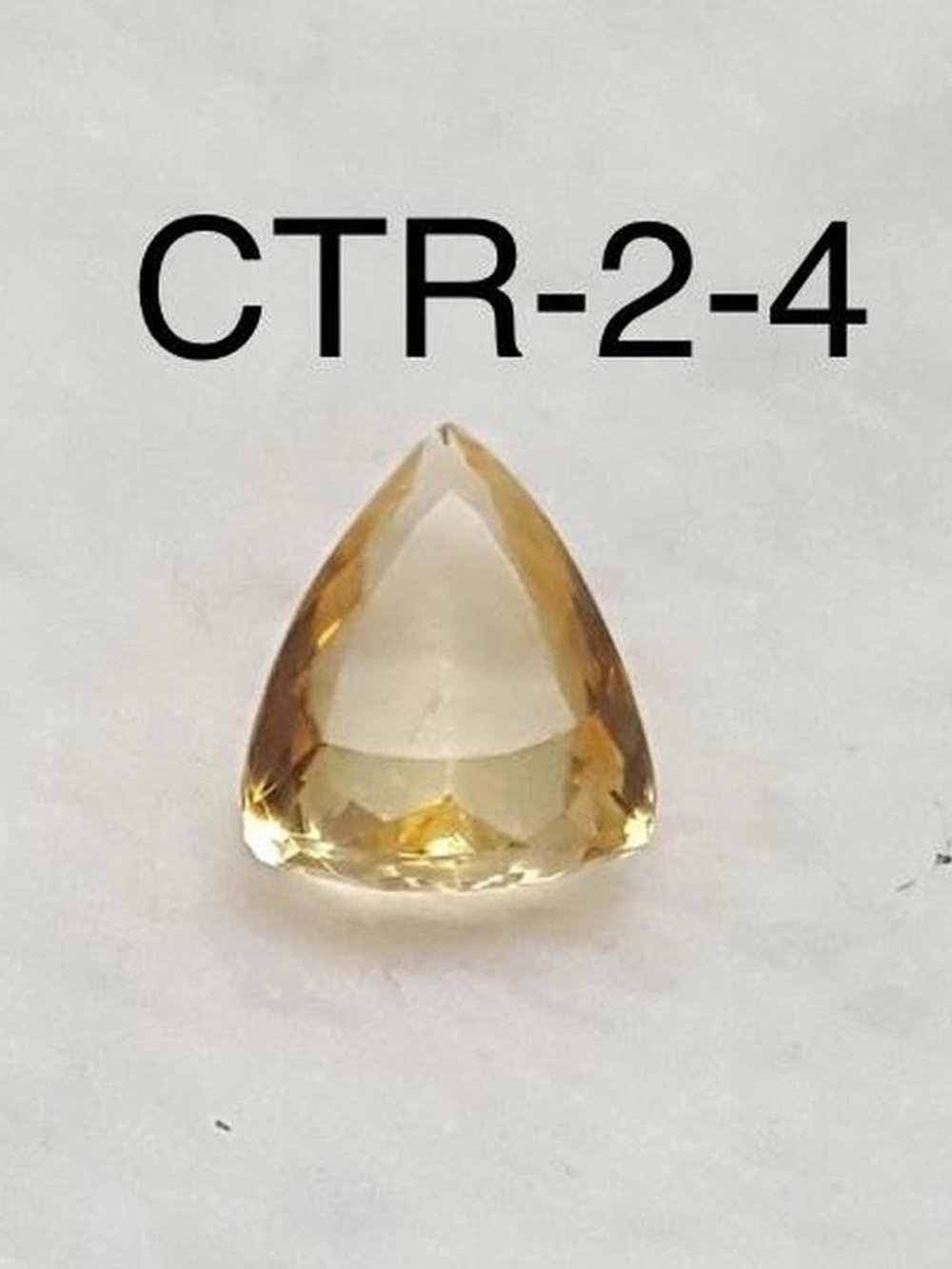 Citrine Facetted Pear Shape Semi-Precious Gemstone-CTR-2-3/STK-119